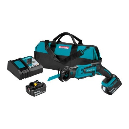 Makita Makita LXT Cordless Compact Recipro Saw Kit, 5.0Ah, Lithium-Ion, 18V, 0-3000 RPM XRJ01T